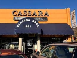 Cassara Brothers Clothiers storefront